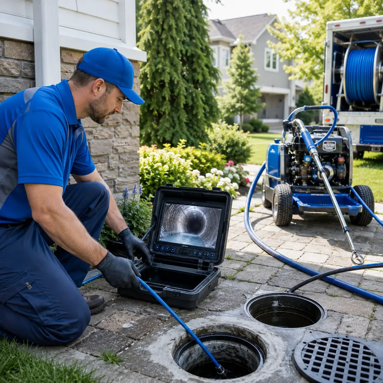 Outdoor drain cleaning professionals serving Waldo, WI