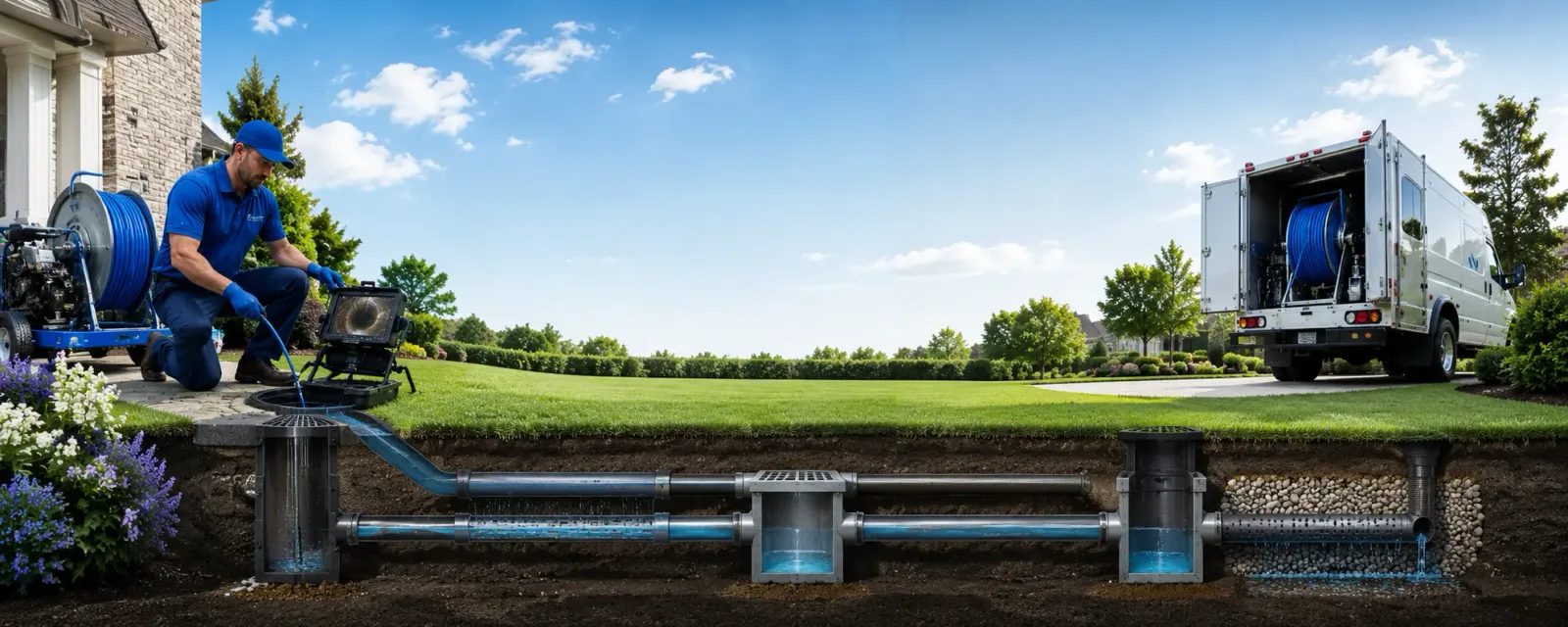Outdoor drain cleaning information for Waldo, WI